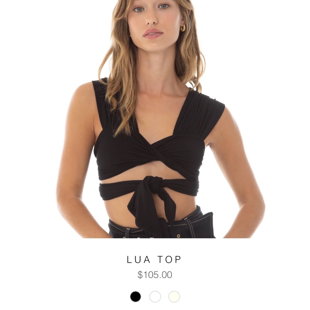 AreYouAmI Lua Top in Black - Small